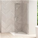 Porte de douche Smart Design Solo P Verre transparent 170 cm Chromé