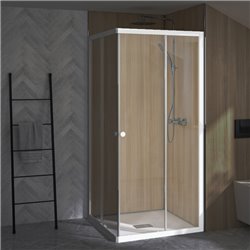 Porte de douche Supra A 70 cm version droite Profilé blanc