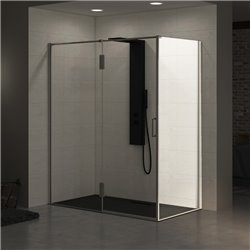 Paroi de douche Ekinox P + F paroi fixe profilé à droite 100 cm