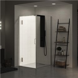 Porte de douche Ekinox P + F charnières à gauche 80 cm