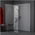 Paroi de douche LevelBest Chromé 800x400 mm