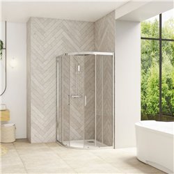 Porte de douche Smart Design R/C Blanc 100x100cm