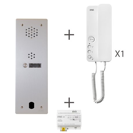 Kit audio préprogrammé KA83/101  1 bouton