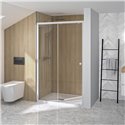 Porte de douche Supra C 100 cm Profilé blanc