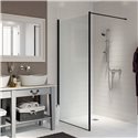 Paroi de douche LevelBest Noir 900x1900 mm