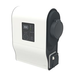 Borne de recharge monophasée DC Green'up Premium 1 véhicule électrique Modes 2 et 3 - 3,7kW à 4,6kW 16A à 20A 058003