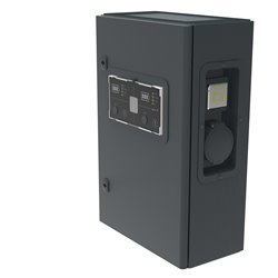 Borne de recharge monophasée détection 6mA DC Green'Up Premium métal 2 véhicules électriques Modes 2 et 3 - 3,7kW à 4,6kW 16A à 