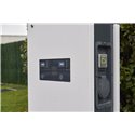 Borne de recharge monophasée détection 6mA DC Green'Up Premium métal 2 véhicules électriques Modes 2 et 3 - 3,7kW à 4,6kW 16A à 