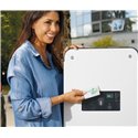 Borne de recharge triphasée détection 6mA DC Green'Up Premium métal pour 2 véhicules électriques Modes 2 et 3 - 22kW 32A 058015