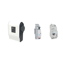 Pack borne de recharge monophasée Green'up Premium 1 véhicule électrique Mode 3 - 7,4kW 32A 058021