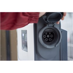 Borne de recharge triphasée avec lecteur RFID Green'up Premium pour 1 véhicule électrique Mode 3 - 22kW 32A 059007
