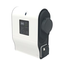 Borne de recharge monophasée lecteur RFID Green'up Premium 1 véhicule électrique Modes 2 et 3 - 3,7kW à 4,6kW 16A à 20A 059008