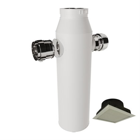 Pack échangeur ECHPB130TI/9020 ⌀ 130 mm H-900 cm Blanc