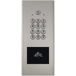 Clavier codé HEACTR 150048 avec lecteur Vigik mains libres intégré et gestion en temps réel - finition argent