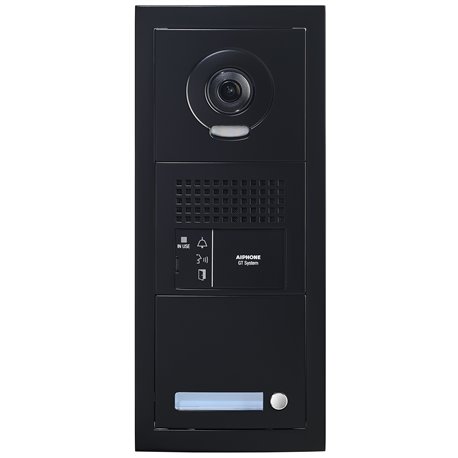 Platine vidéo modulaire GTBVH1PSBMB 200467, 1 appel, finition noir