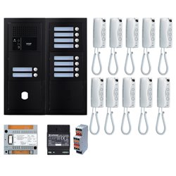 Pack GT audio 10 BP GTBA10EB 200453 programmé avec platine noire satin