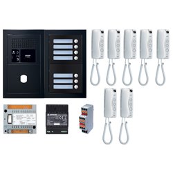 Pack GT audio 7 BP GTBA7EB 200450 avec platine façade noire satin