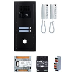 Pack GT audio 2 BP programmé GTBA2EB 200445 avec platine noire satin