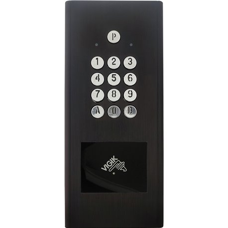 Clavier codé HEACTRBK 150050 avec lecteur Vigik mains libres et gestion en temps réel finition noire