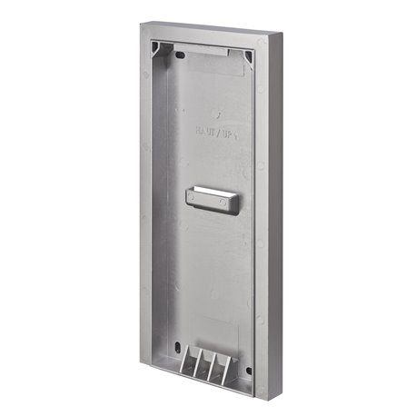 Cadre saillie HECSACTR 150052 sans visière pour clavier codé HEACTR Finition argent