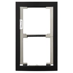 Façade RAL 9005 avec finition noire satinée cadre 2 modules GF2FB 200440
