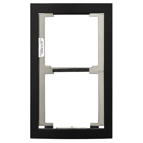 Façade RAL 9005 avec finition noire satinée cadre 2 modules GF2FB 200440