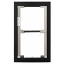 Façade RAL 9005 avec finition noire satinée cadre 2 modules GF2FB 200440