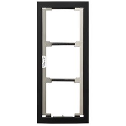 Façade RAL 9005 avec finition noire satinée cadre 3 modules GF3FB 200441