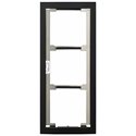 Façade RAL 9005 avec finition noire satinée cadre 3 modules GF3FB 200441