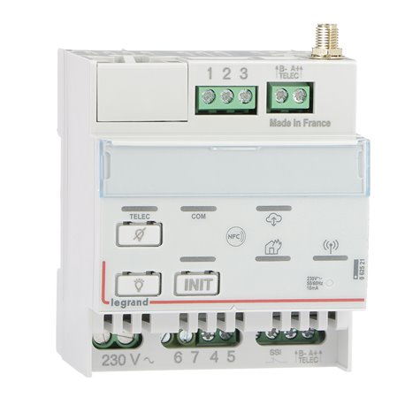 Télécommande BAES modulaire multifonctions SATI connectée non polarisée radio pour bloc d'éclairage et alarme incendie 062521
