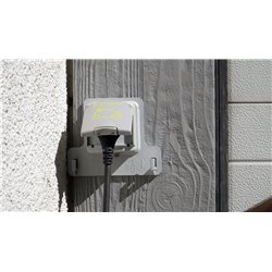 Prise de recharge prête-à-poser Green'up Access pour véhicule électrique saillie + patère + disjoncteur différentiel 090476