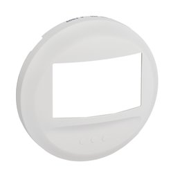 Lot de 5 enjoliveurs Celiane pour detecteur de mouvements toutes lampes 2 fils Blanc 068026A