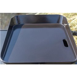 Plancha électrique Dune + couvercle protection bois PE004 2500 Watts noir