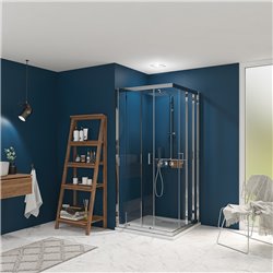 Porte de douche Smart Express A/C 70 cm Profilé chromé