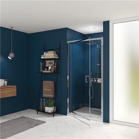 Porte de douche Smart Express P 110 cm Profilé chromé