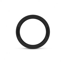 Collerette flat noire Ø214 x 25 mm pour Downlight LED CYNIUS