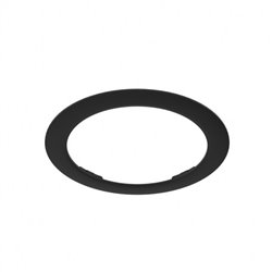 Collerette flat noire Ø214 x 25 mm pour Downlight LED CYNIUS