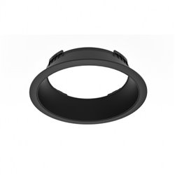 Collerette basse luminance noire Ø226 x 25 mm pour Downlight LED CYNIUS
