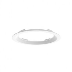 Collerette incurvée blanche Ø226 x 25 mm pour Downlight LED CYNIUS