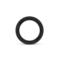 Collerette basse luminance noire Ø176 x 25 mm pour Downlight LED CYNIUS