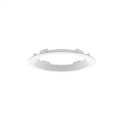 Collerette incurvée blanche Ø197 x 25 mm pour Downlight LED CYNIUS
