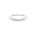 Collerette incurvée blanche Ø197 x 25 mm pour Downlight LED CYNIUS