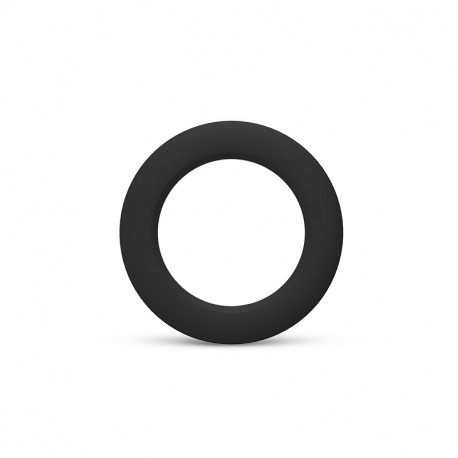 Collerette flat noire Ø132 x 25 mm pour Downlight LED CYNIUS