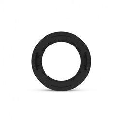 Collerette flat noire Ø132 x 25 mm pour Downlight LED CYNIUS