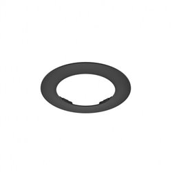 Collerette flat noire Ø132 x 25 mm pour Downlight LED CYNIUS