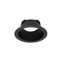 Collerette basse luminance noire Ø146 x 25 mm pour Downlight LED CYNIUS