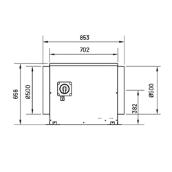 Caisson de ventilation CATB N 3800m3/h Interrupteur