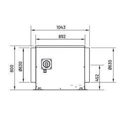 Caisson de ventilation CATB N 9500m3/h Interrupteur