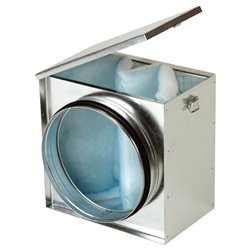 Caisson pour filtre Filtre G4 avec trappe d'accès raccordement à joint Ø160 mm