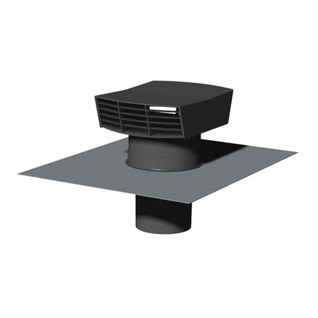 Chapeau de toiture Rectangle Ardoise ø125 mm Plastique Chapeau de toiture Rectangle Ardoise ø125 mm Plastique